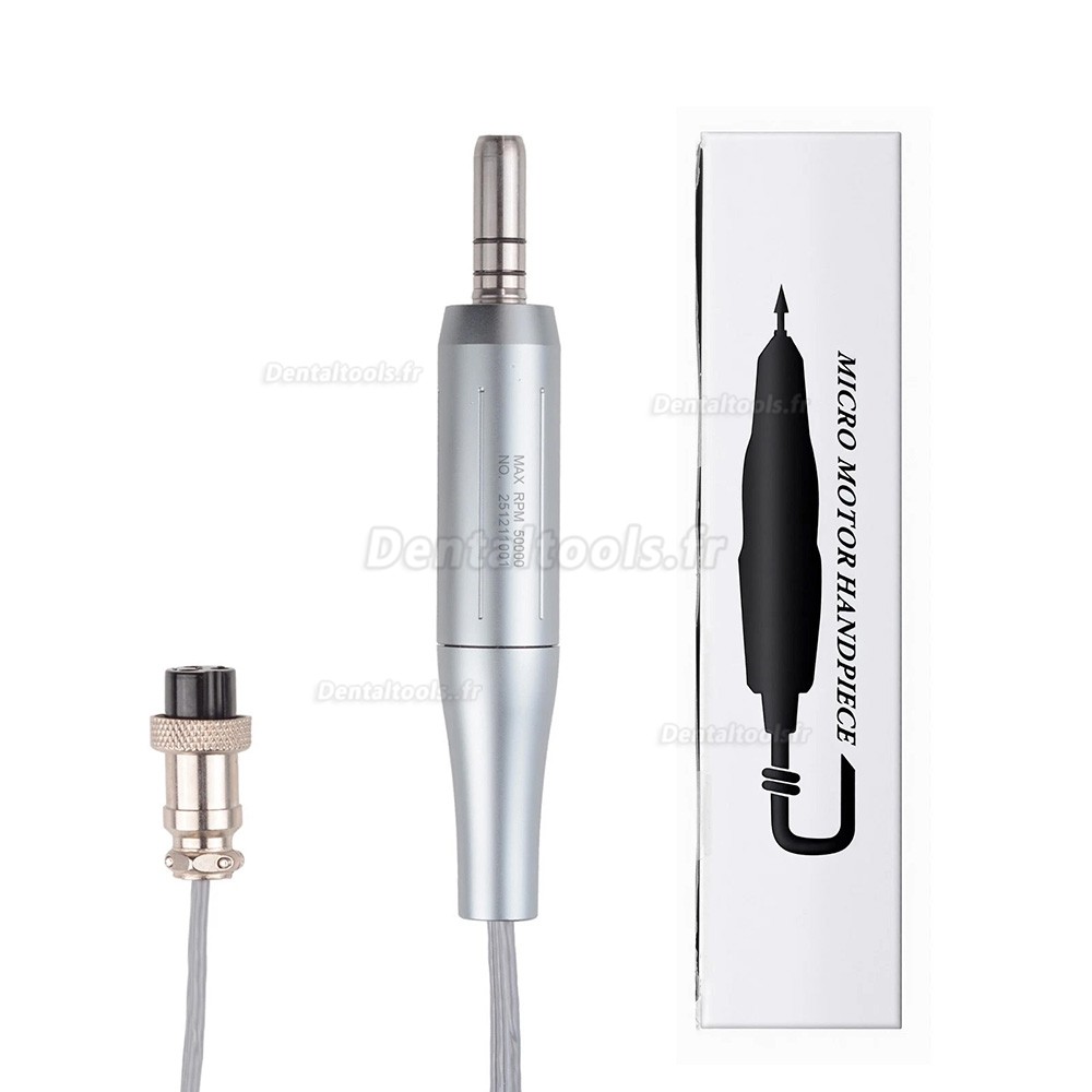 Moteur &eacute;lectrique dentaire 50000 tr min pour contre-angle et pi&egrave;ce &agrave; main droite